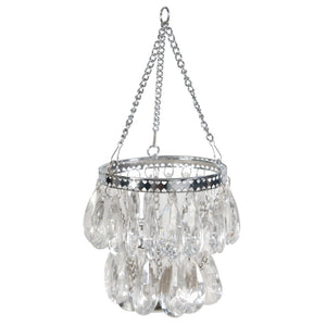 A&B Home London 2-Tier Clear Bead Hanging Tealight Holder