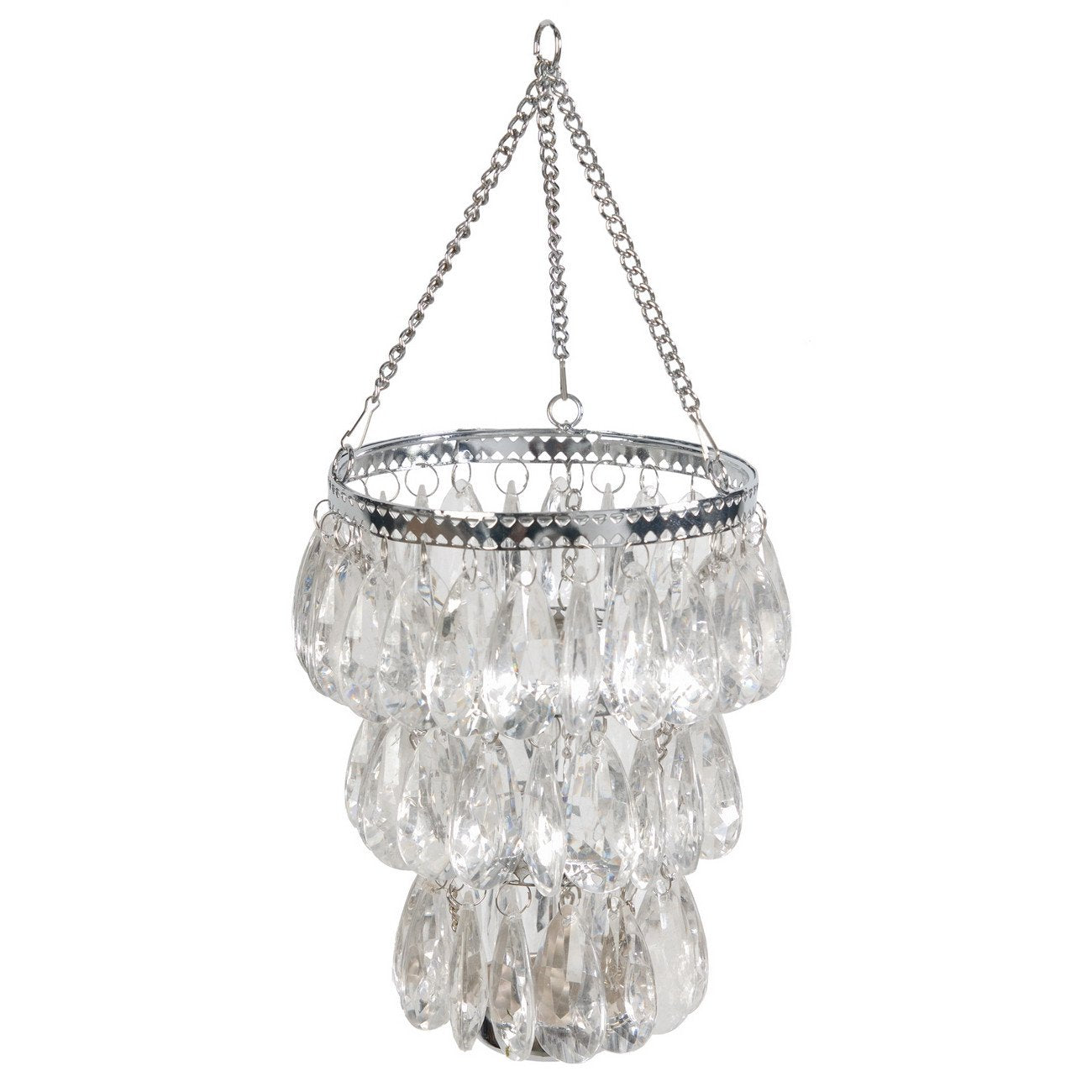 A&B Home London 2-Tier Clear Bead Hanging Tealight Holder