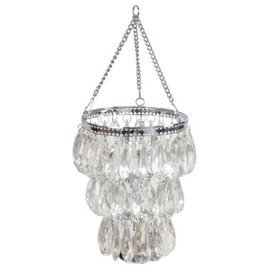 A&B Home London 2-Tier Clear Bead Hanging Tealight Holder