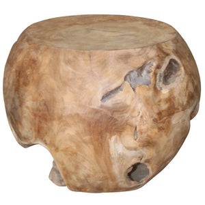 A&B Home Aisling Natural Wood Stool