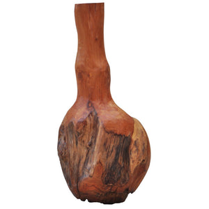 A&B Home Teak Decorative Vase