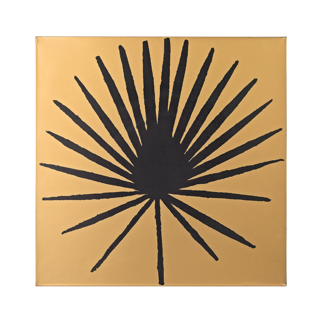 Sterling Industries Palm Frond on Metallic Gold Wood