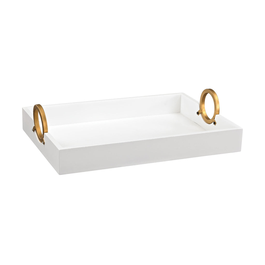 Sterling Industries Gold and White Tray