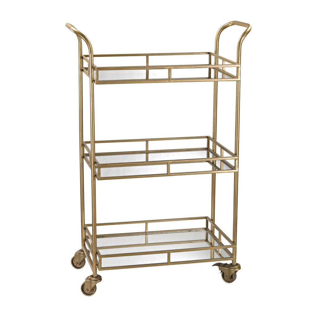 Sterling Industries Gold Bar Cart