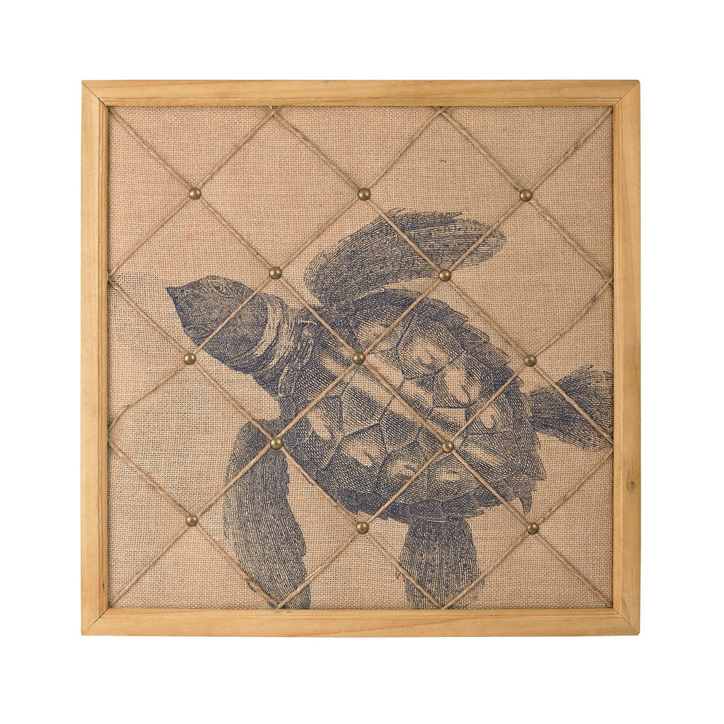 Sterling Industries Turtle on Linen Note Board