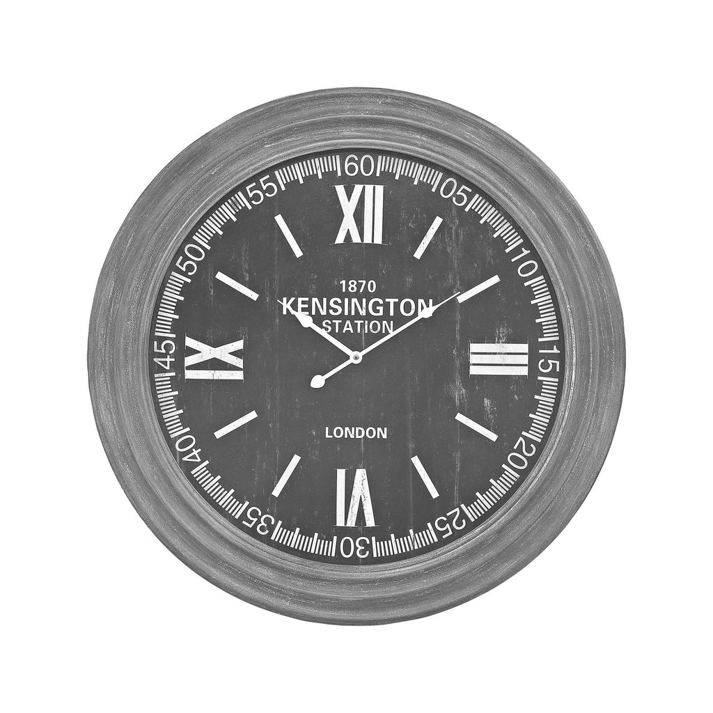 Sterling Industries London Wall Clock In Preda Aged Grey