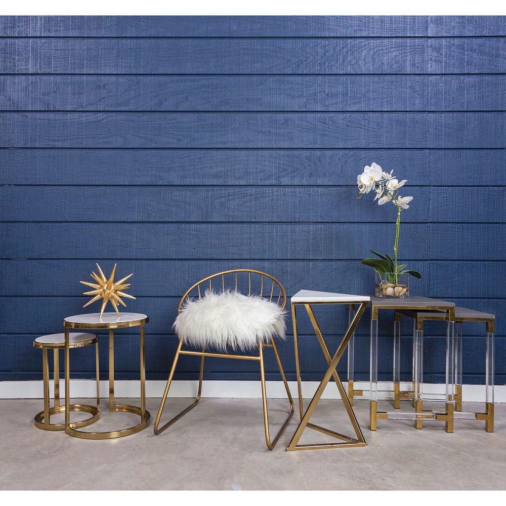 Sterling Industries Trimalchio Gold Plated Accent Table - Set Of 2