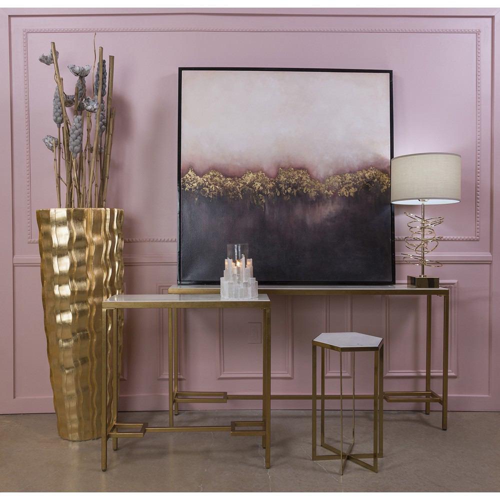 Sterling Industries Halter Gold Plated Metal Accent Table