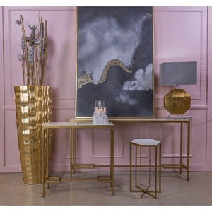 Sterling Industries Halter Gold Plated Metal Accent Table
