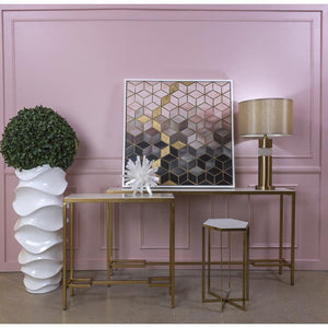 Sterling Industries Halter Gold Plated Metal Accent Table