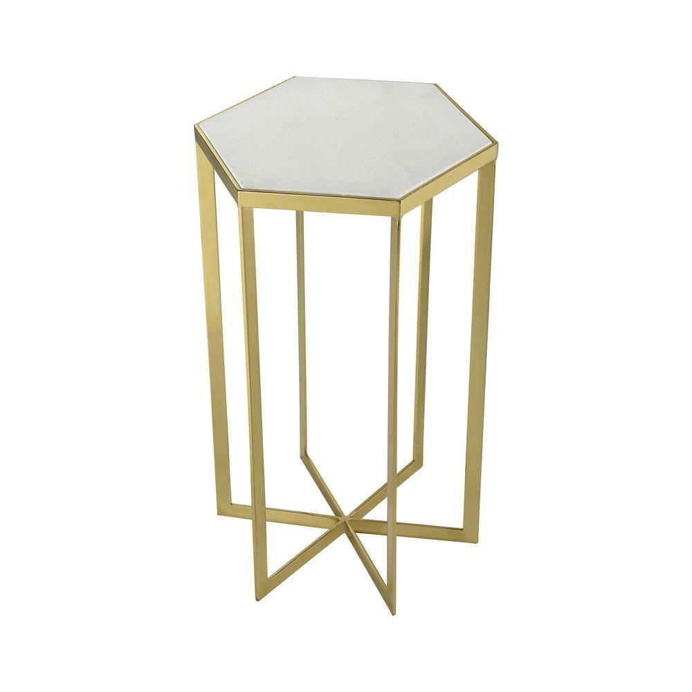 Sterling Industries Halter Gold Plated Metal Accent Table
