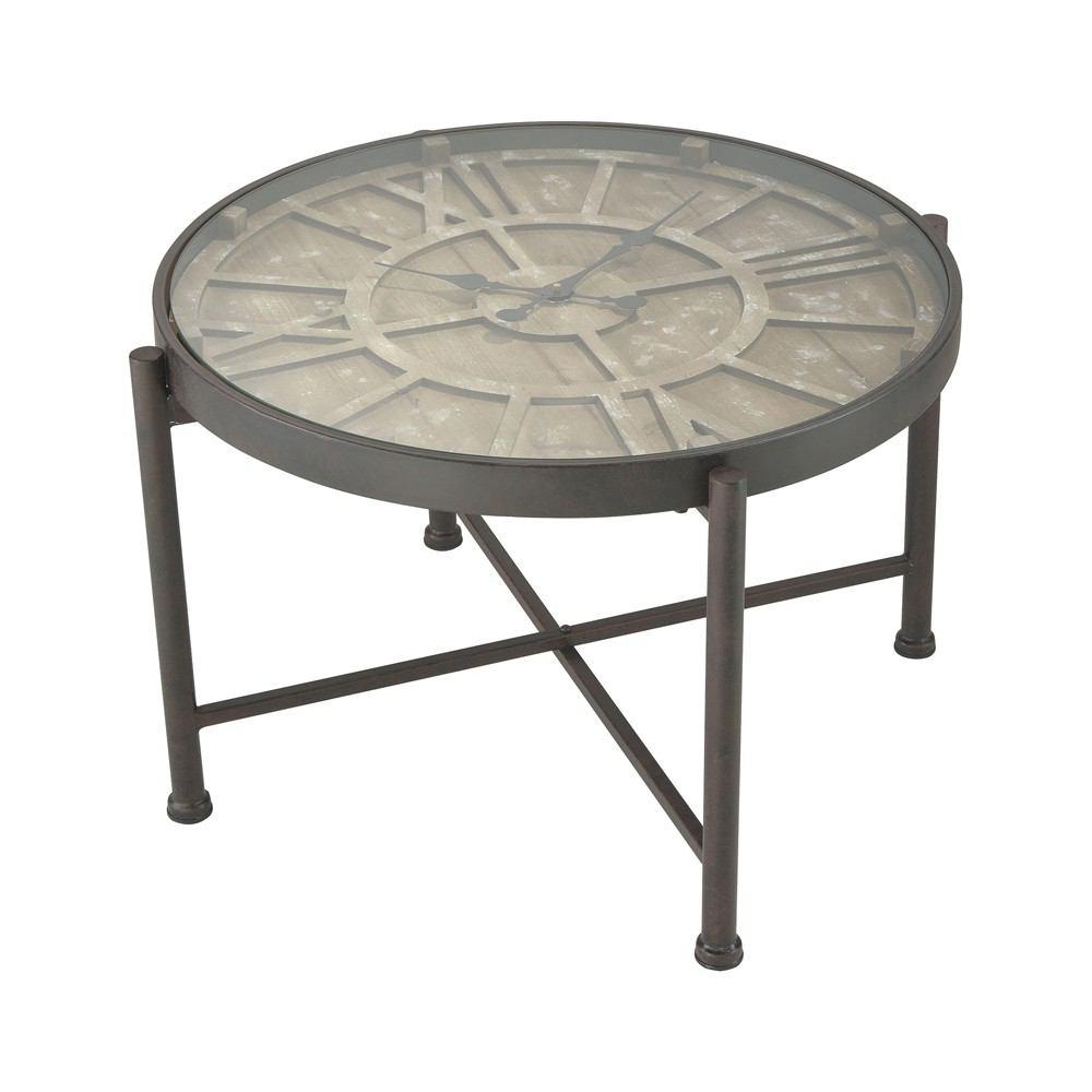 Sterling Industries Marylebone Bronze with Wood Coffee Table