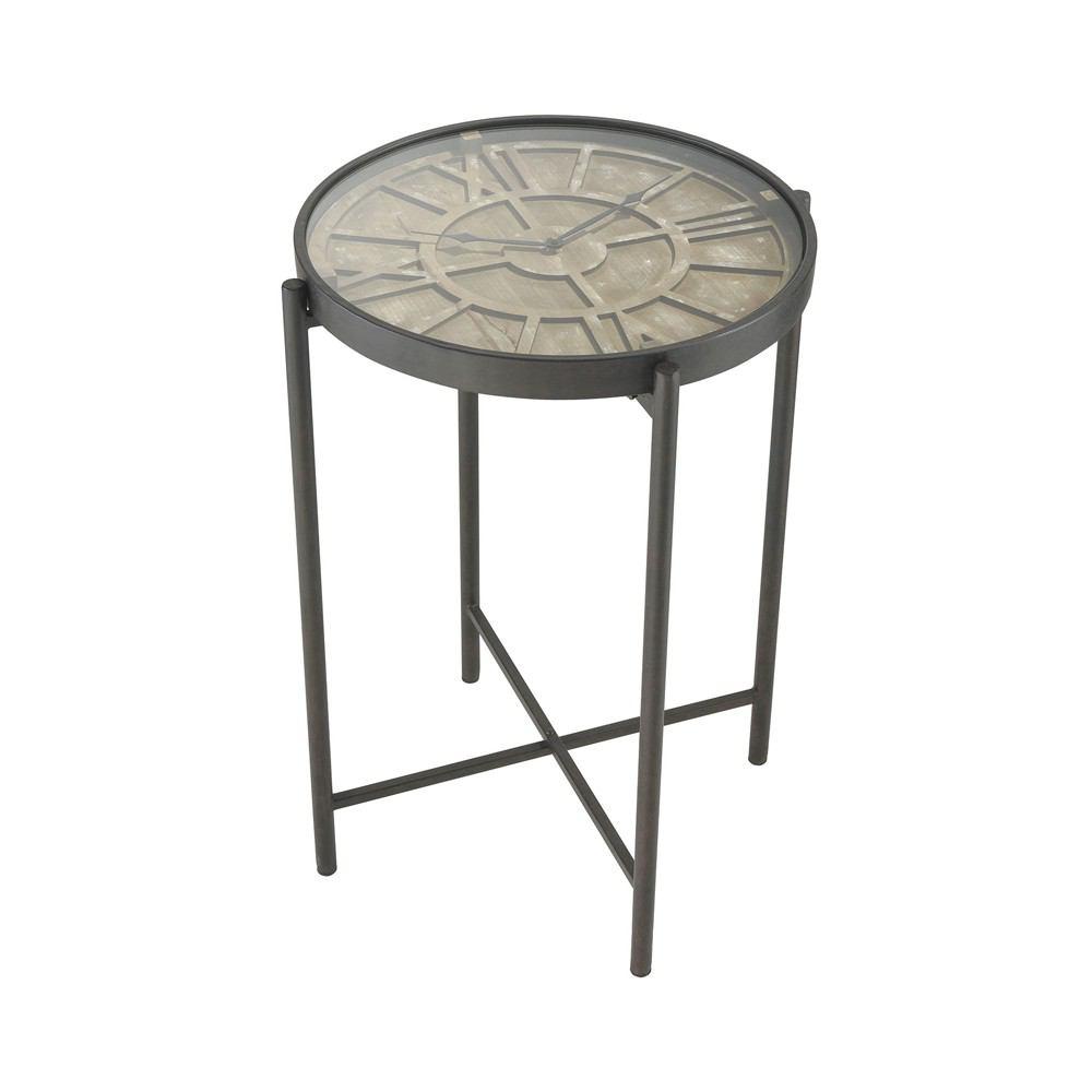 Sterling Industries Marylebone Bronze with Wood Accent Table