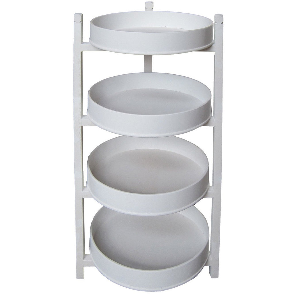 A&B Home 37.8" White Round Shelf