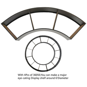 A&B Home Radial Curve Wall Shelf 