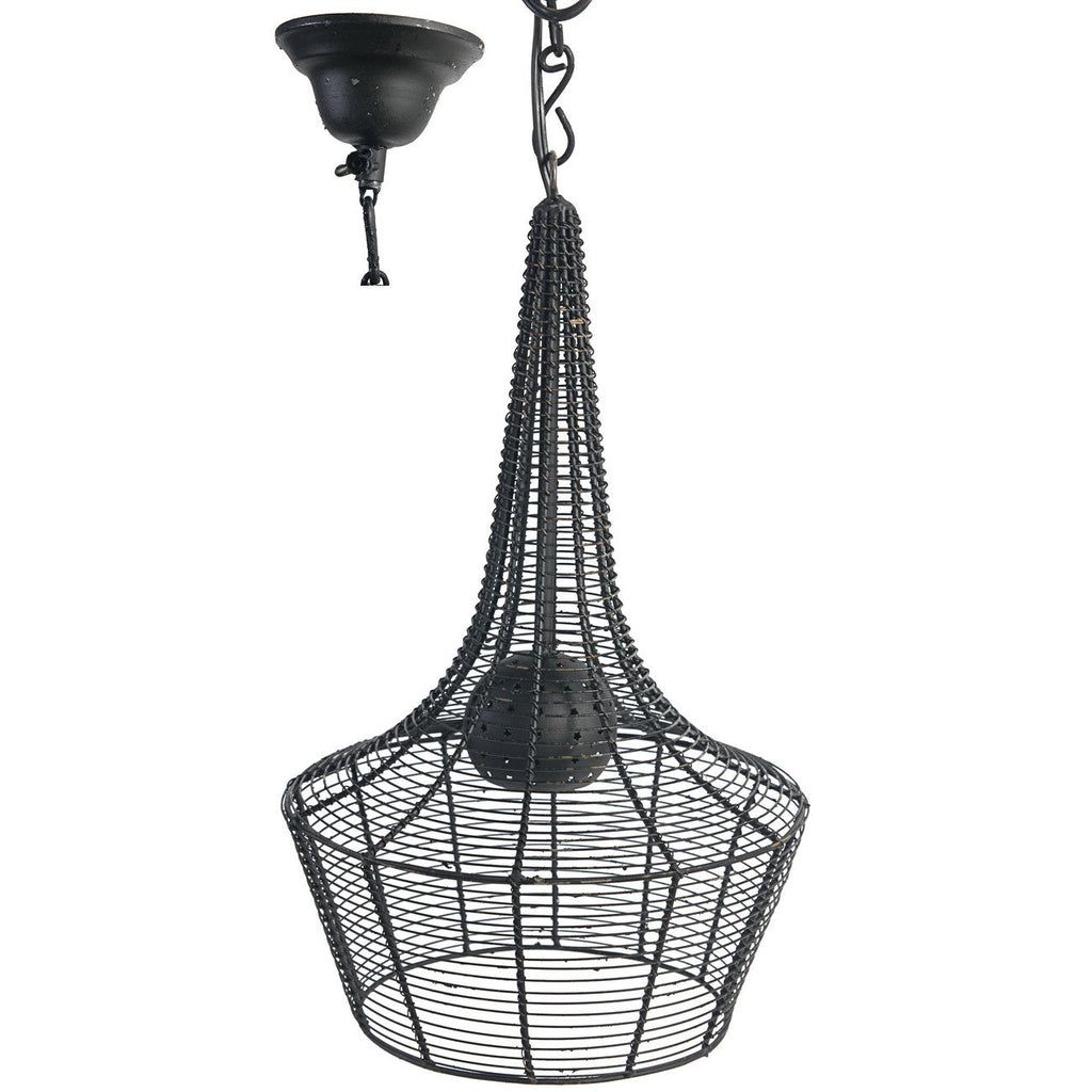 A&B Home 19" Black/Metal Chandelier - Set Of 2