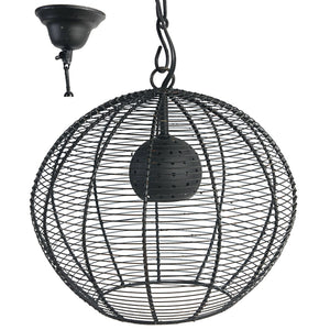 A&B Home 11" Black Metal Chandelier - Set Of 2