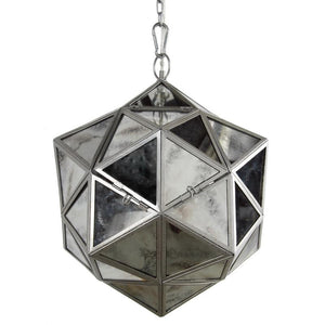 A&B Home Glass/Metal Chandelier