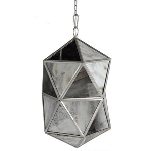 A&B Home Glass/Metal Chandelier