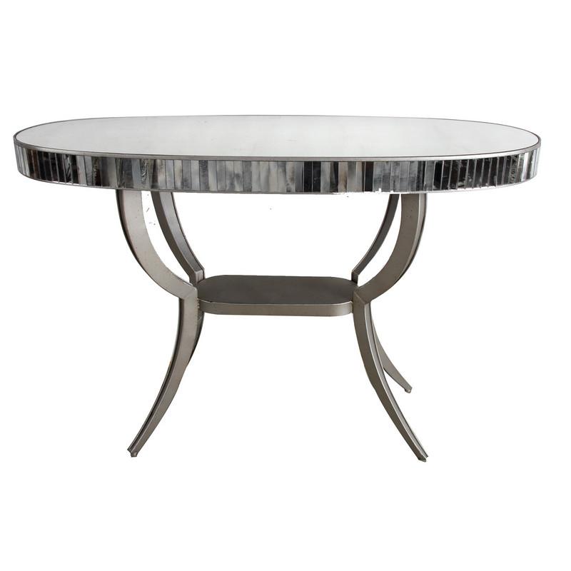 A&B Home Metal/Glass Console Table
