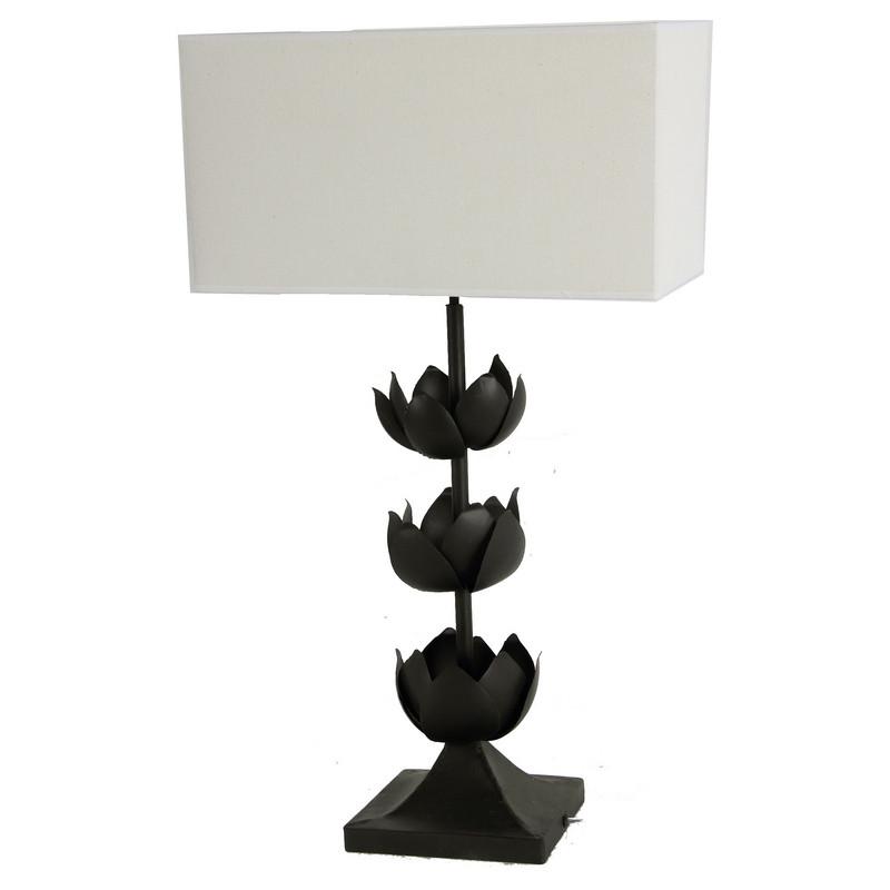 A&B Home 29" H Black/White Metal Table Lamp