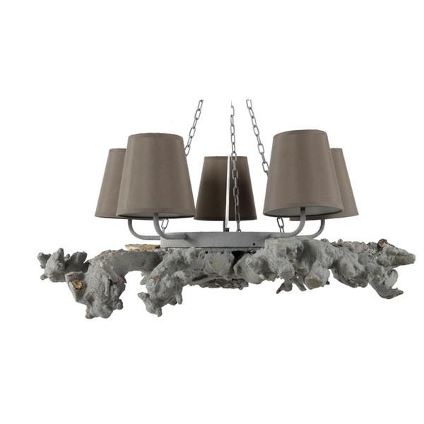 A&B Home Chandelier Grey & Tan Chandeliers, A&B Home, - Modish Store