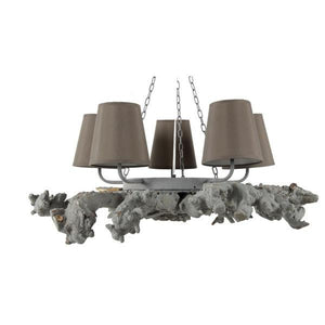 A&B Home Chandelier Grey & Tan Chandeliers, A&B Home, - Modish Store