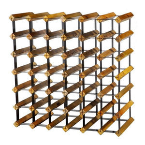 A&B Home Wood/Metal Wine Rack