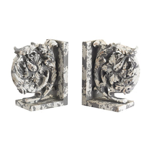 Sterling Industries Aged Plaster Scroll Bookends