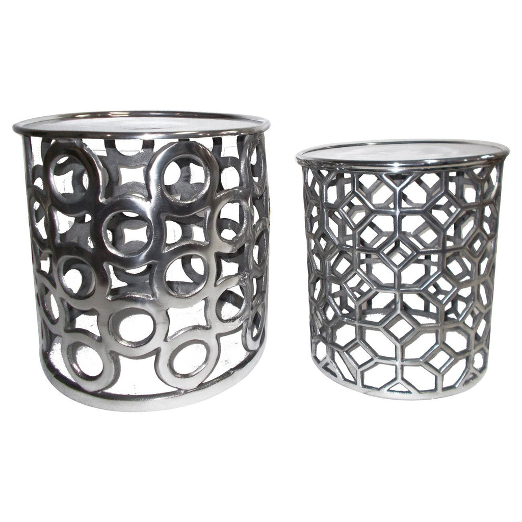 A&B Home Aluminium Tables - Set Of 2