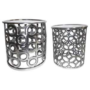 A&B Home Aluminium Tables - Set Of 2
