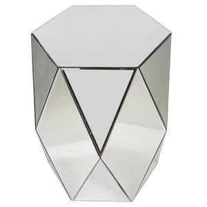 A&B Home Geometric Mirrored Accent Table