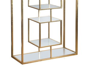 A&B Home 74.5" Shelf With Gold Finish