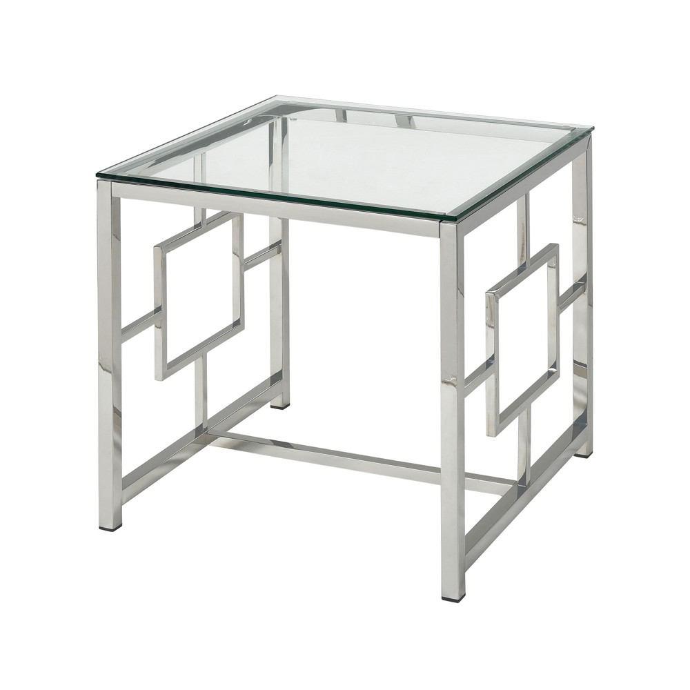 Stein World Winter Palace Stainless Steel Side Table