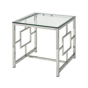 Stein World Winter Palace Stainless Steel Side Table