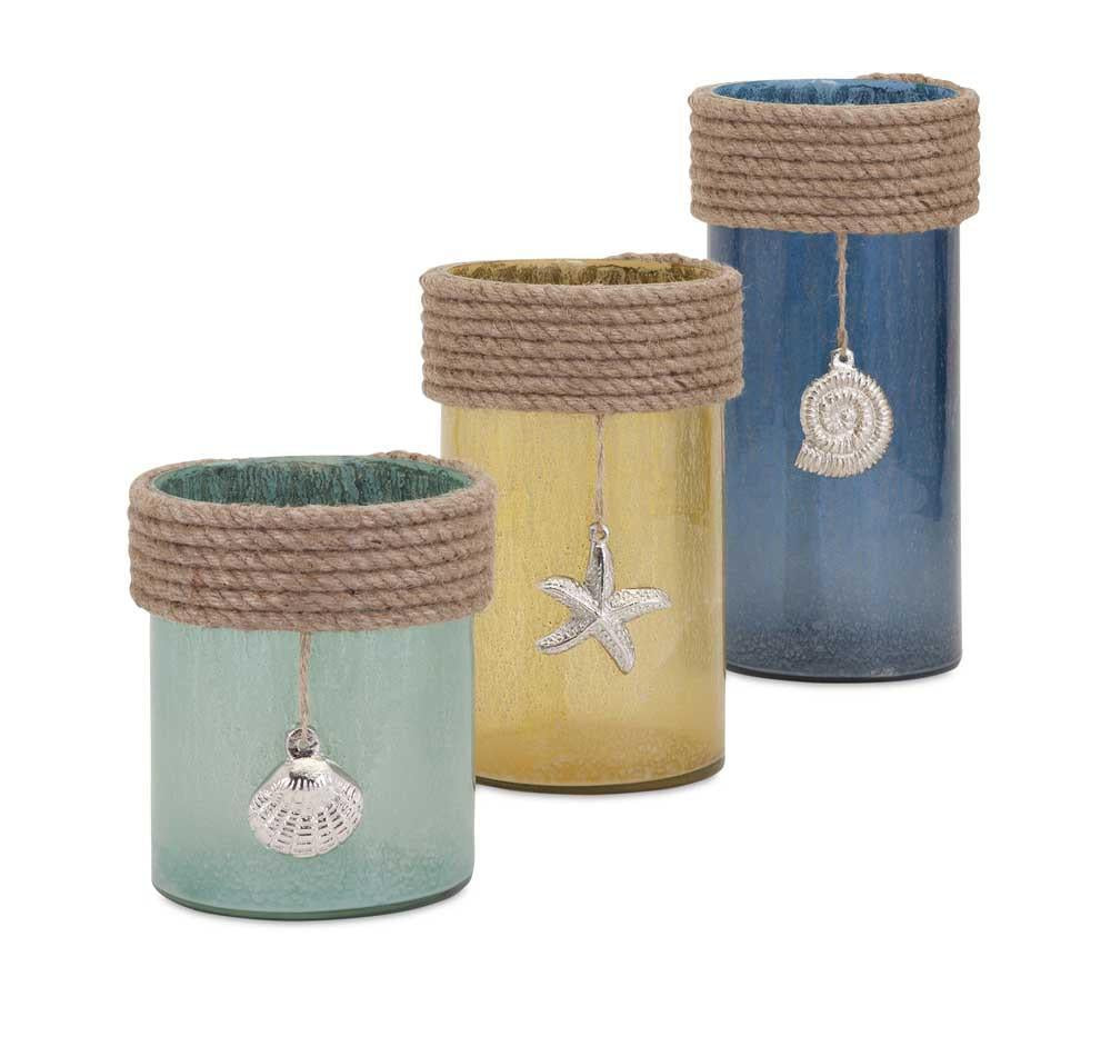 IMAX Sea Coast Hurricanes - Set of 3