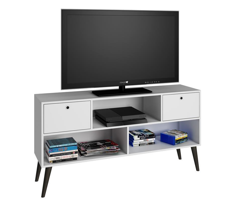 Accentuations by Manhattan Comfort Modern Uppsala TV Stand with 3 Shelves and 2 Drawers - Modish Store