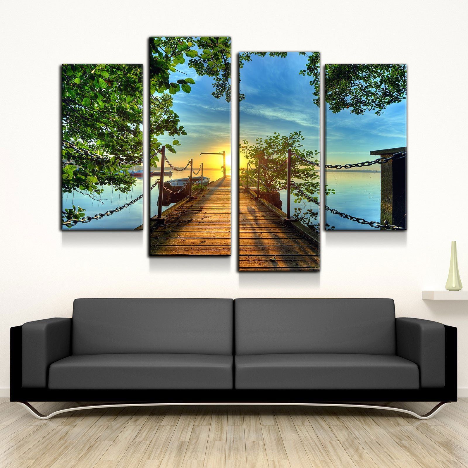 Beautiful Beach Pier Sunrise