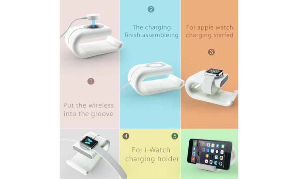 Arctic Apple Watch & iPhone Cradle