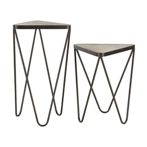 Sterling Industries Set of 2 Angular Side Tables