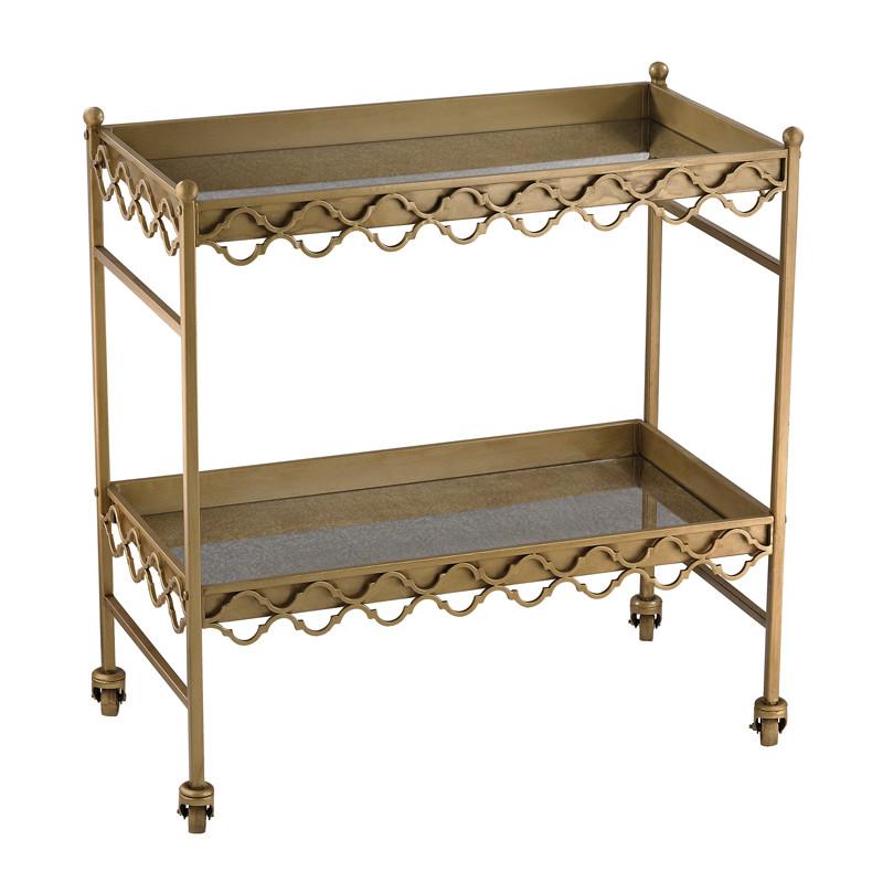 Sterling Industries Quatrefoil Bar Cart