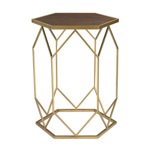 Sterling Industries Hexagon Frame Side Table