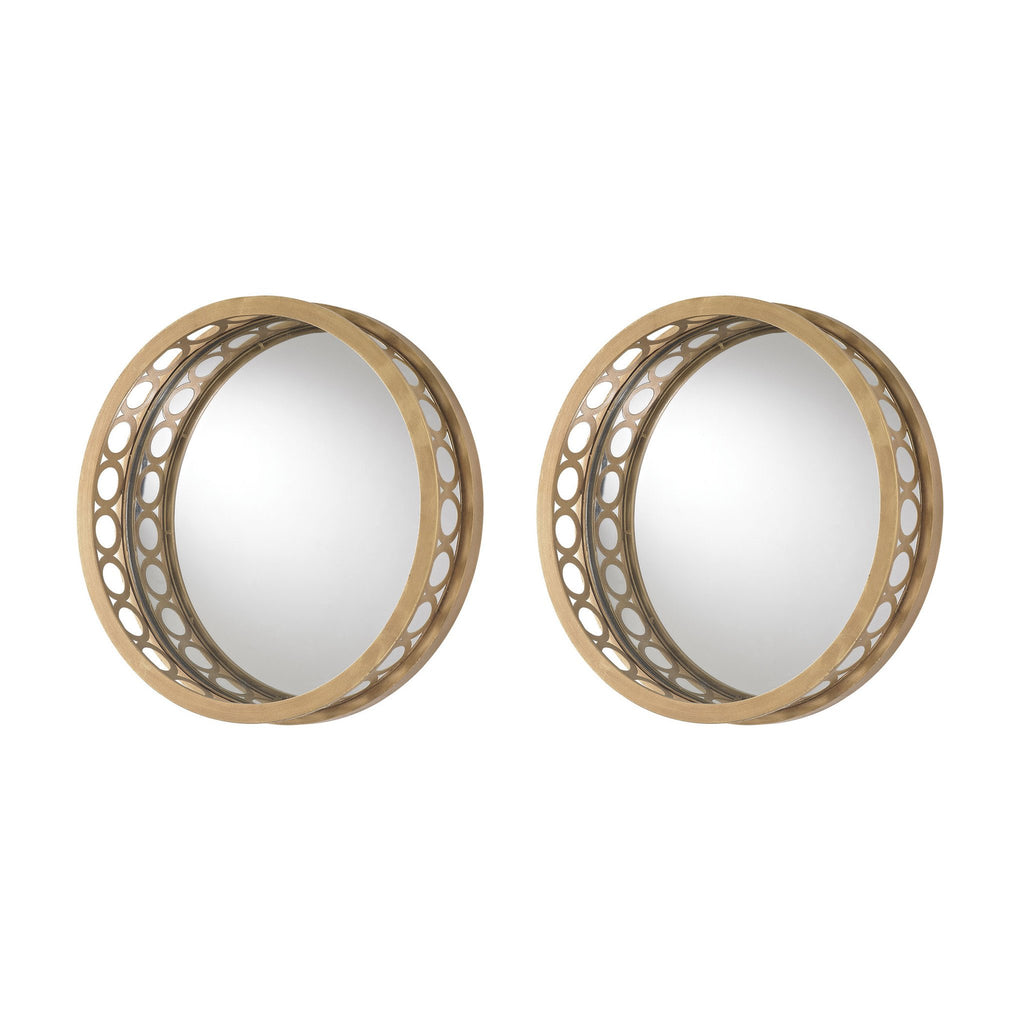 Sterling Industries Set of 2 Raised Frame Wall Mirrors