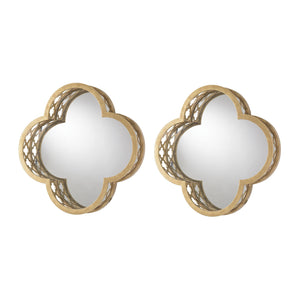Sterling Industries Set of 2 Quatrefoil Wall Mirrors