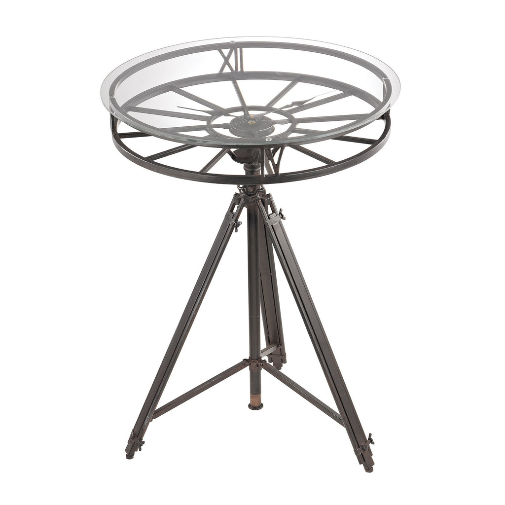 Sterling Industries Tripod Clock Table