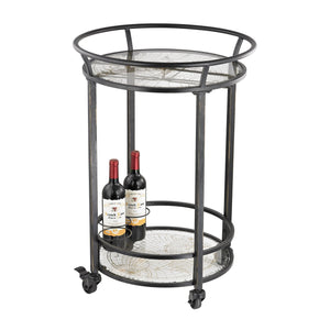 Sterling Industries World Map Bar Cart
