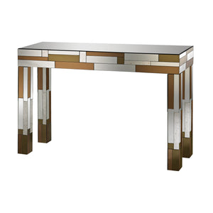 Sterling Industries Copper Geometric Console