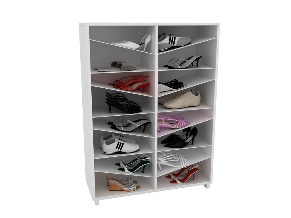 Accentuations by Manhattan Comfort Sophisticated Navarra "Z" Shoe Closet with 8 Shelves - Modish Store