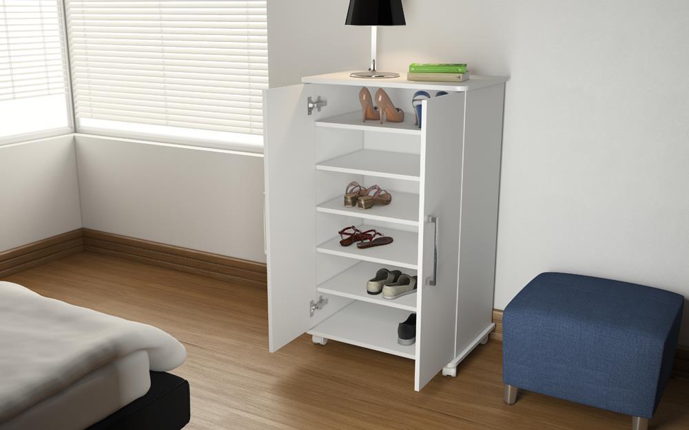 Accentuations by Manhattan Comfort Innovative Catalonia Mobile Shoe Closet 2.0 with 6 Shelves - Modish Store