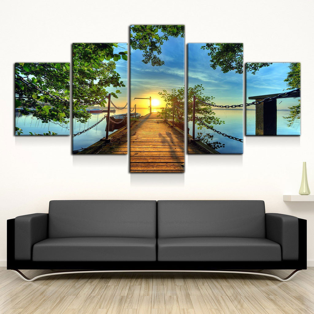 Beautiful Beach Pier Sunrise